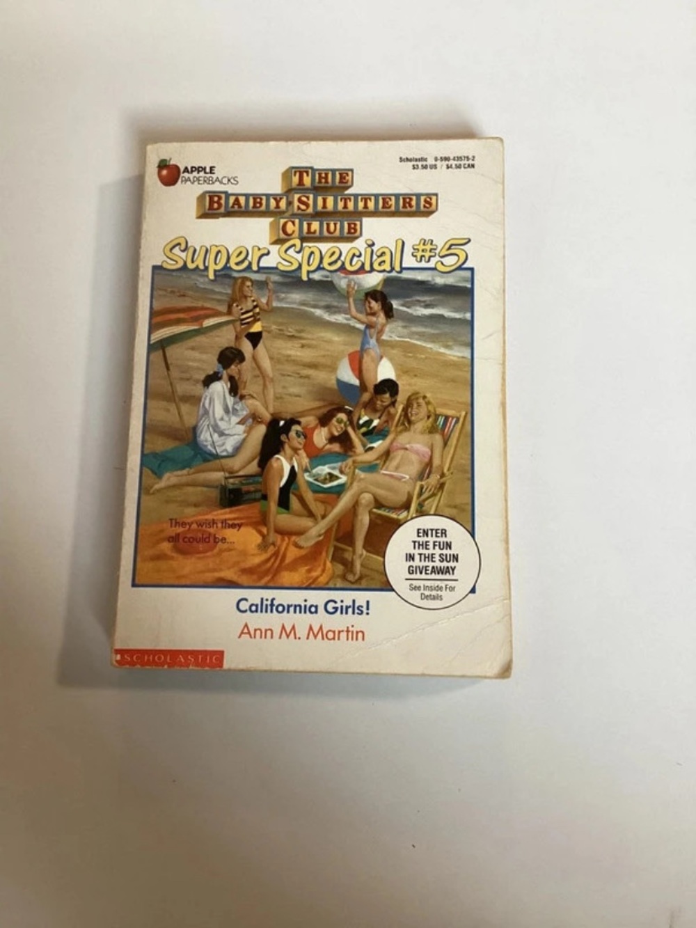 1990 Baby-Sitters Club Super Special #5 California Girls Ann M Martin PB Book